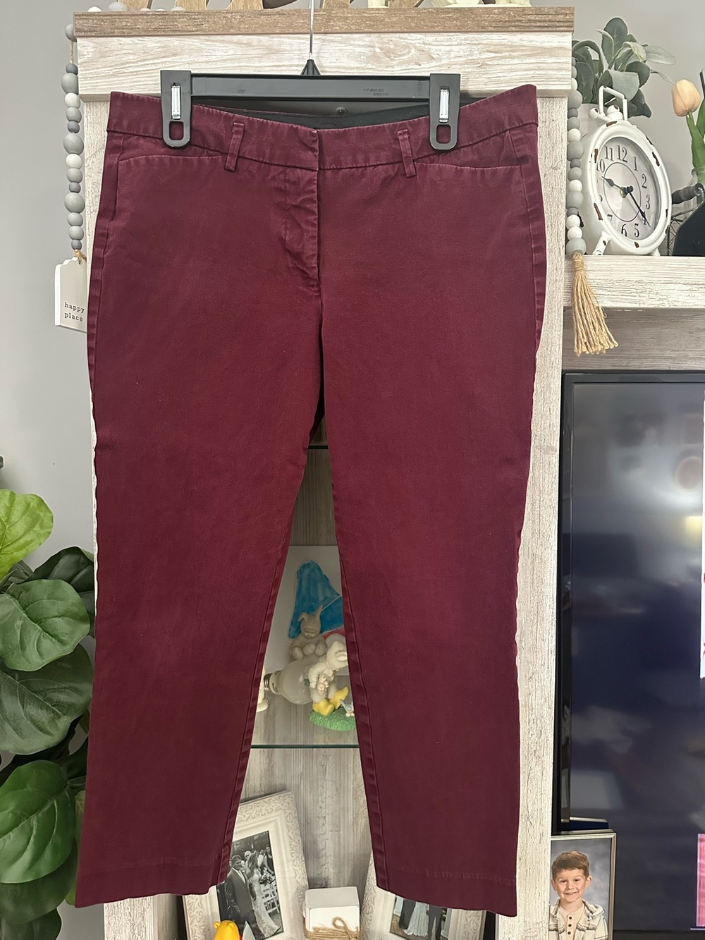 Worthington Burgundy Ankle Jeans